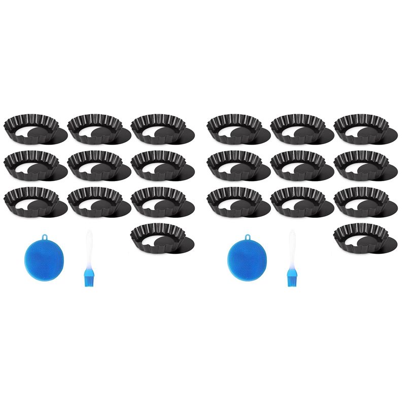 Tart Pan Loose - VEHO-20X Tart Pan, 4 Inch Tart