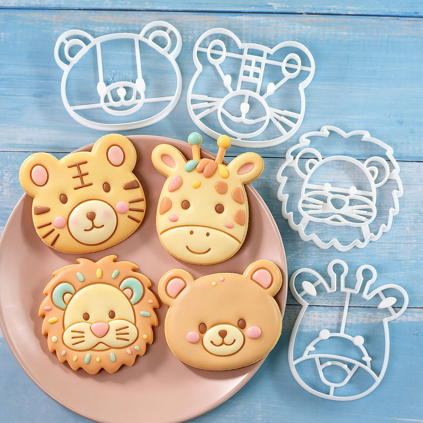 Kitchen Baking Cookies - 4 Pcs Animal Cookie Cutters Set