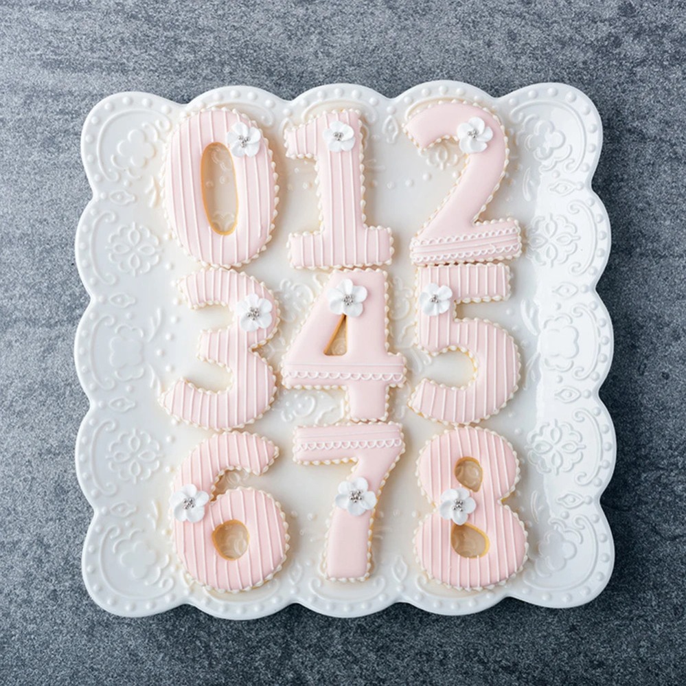 Kitchen Baking Cookies - Large Numbers Cookie Cutters Biscuit Mold