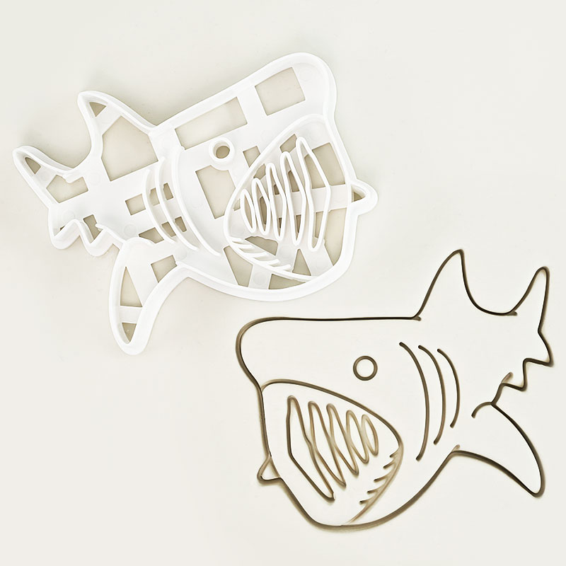 1 Pc/4 Pcs Shark Cookie Cutter - Kitchen Baking Cookies recension och pris