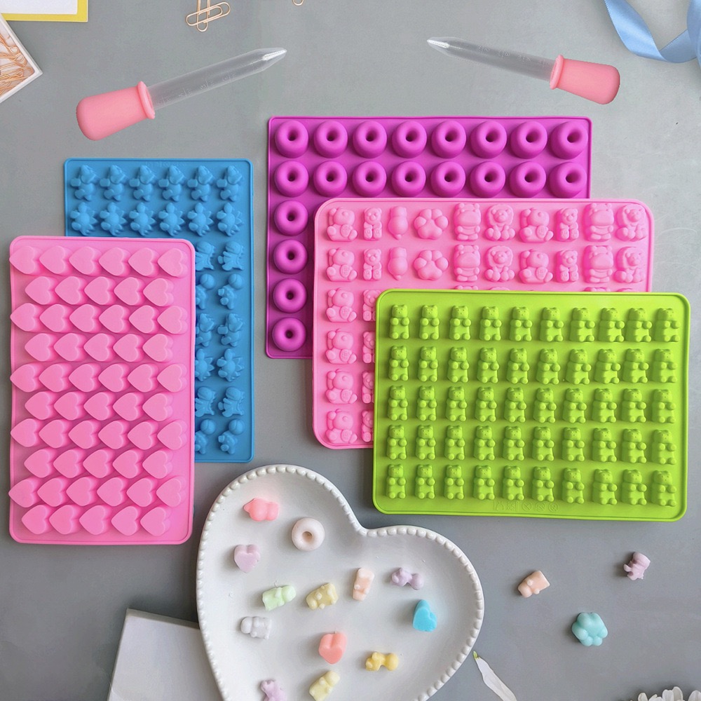 7Pcs Candy Silicone Moulds wit - Kitchen Baking Tray Set recension och pris