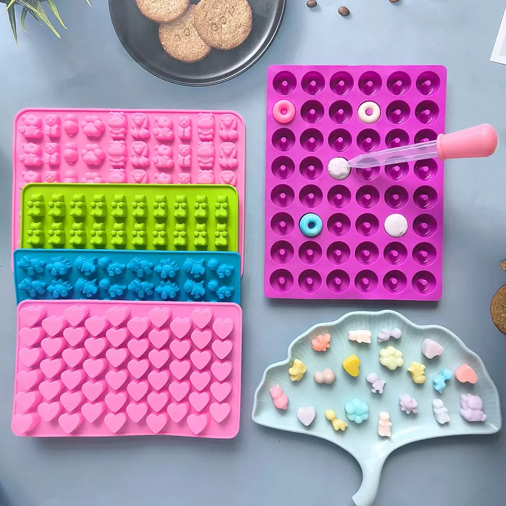 7Pcs Candy Silicone Moulds wit - Kitchen Baking Tray Set recension och pris