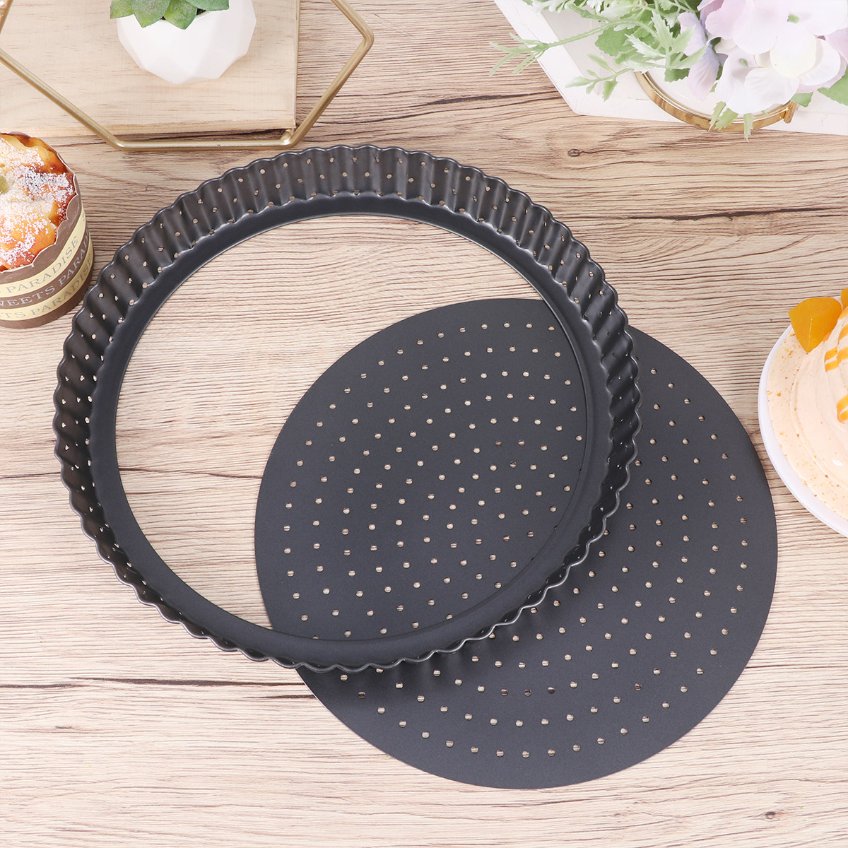 9 Inch Round Baking Pan Non-St - Tart Pan Loose recension och pris