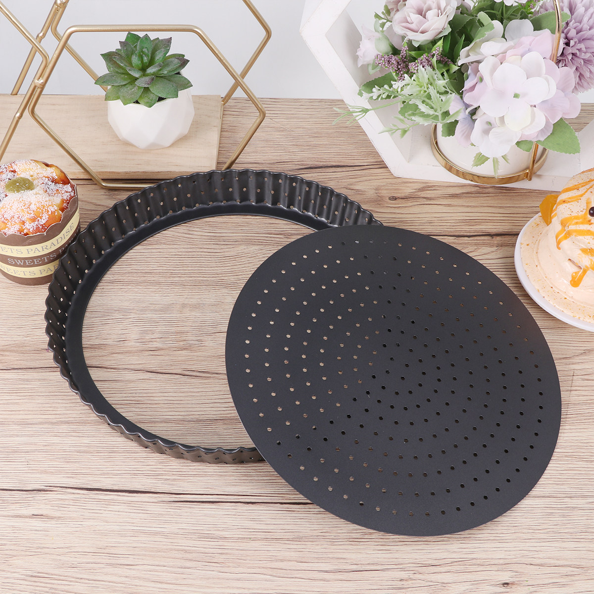 9 Inch Round Baking Pan Non-St - Tart Pan Loose recension och pris
