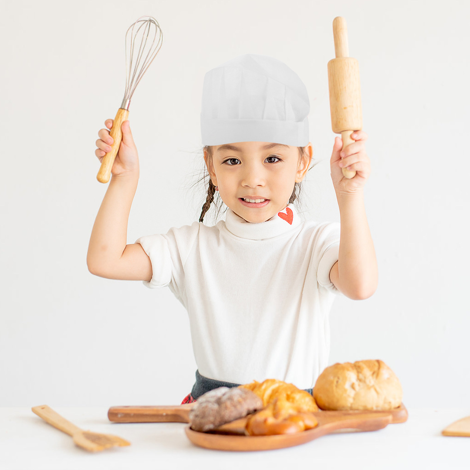 15Pcs Disposable Kids Chef Hat - Kitchen With Baking Area recension och pris