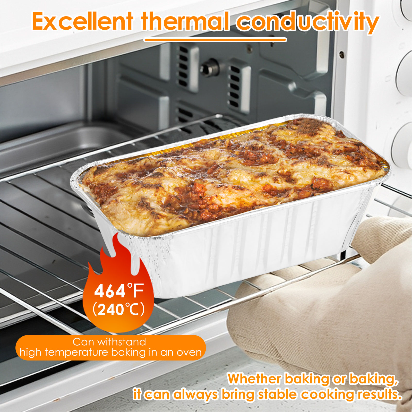 Aluminum Foil Pans Loaf Baking - Kitchen Baking Tray Set recension och pris