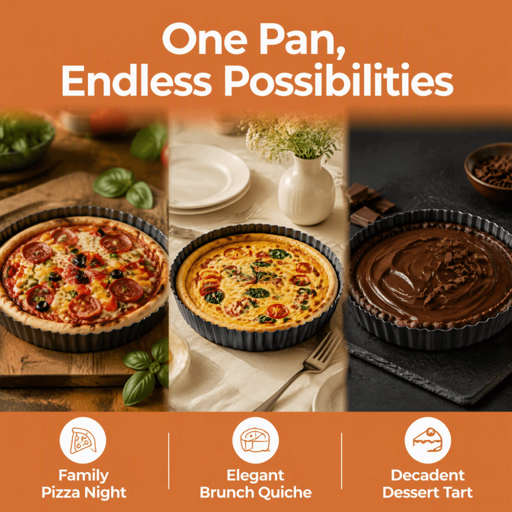 Practical 6/8/13 Inch Tart Pan - Tart Pan Loose recension och pris