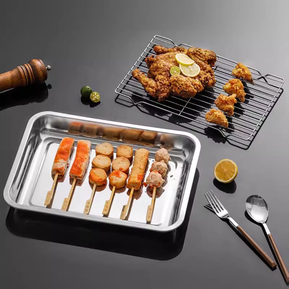 Stainless Steel Baking Tray wi - Kitchen Baking Tray Set recension och pris