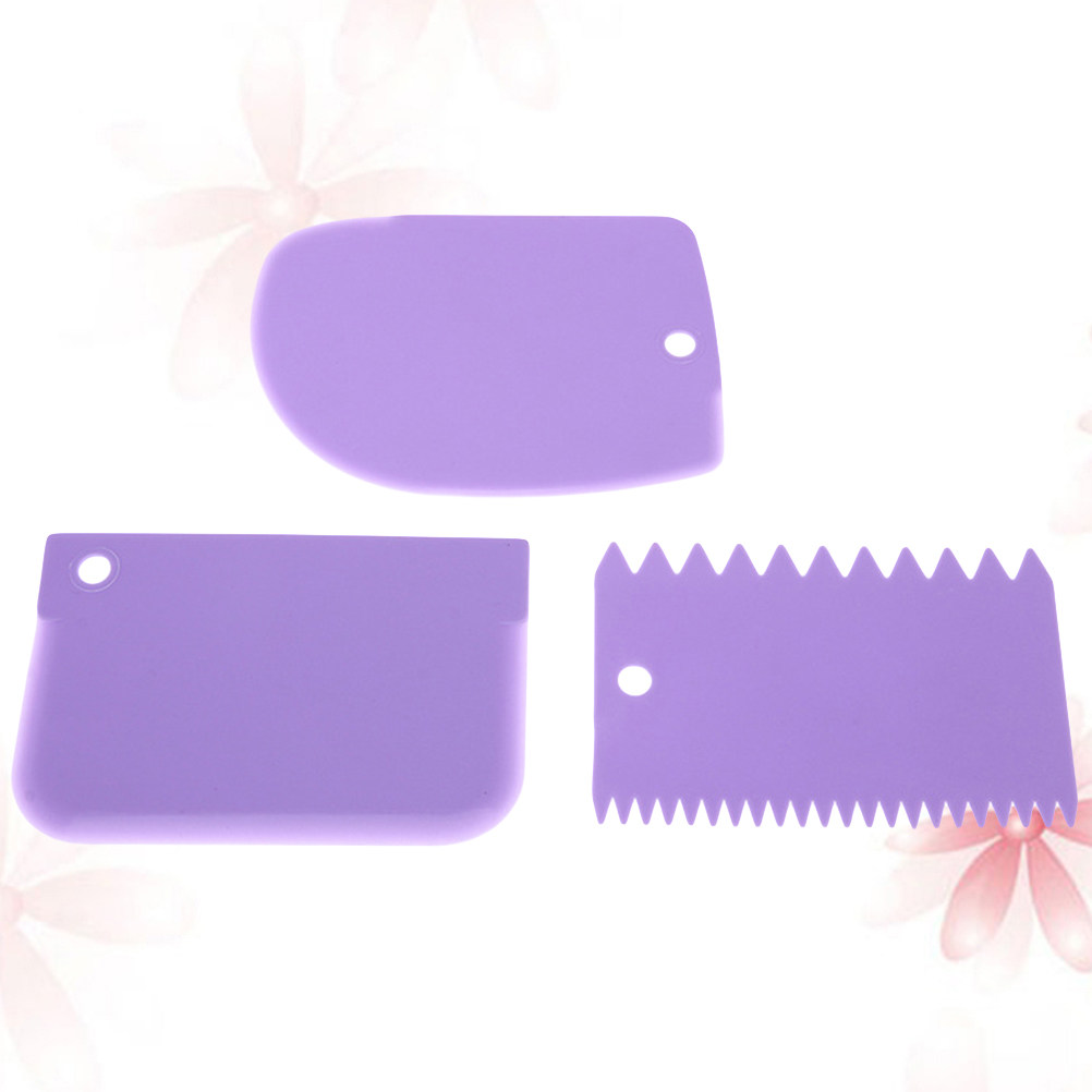 3Pcs Dough Scrapers Plastic Du - Dough Scraper Curved recension och pris