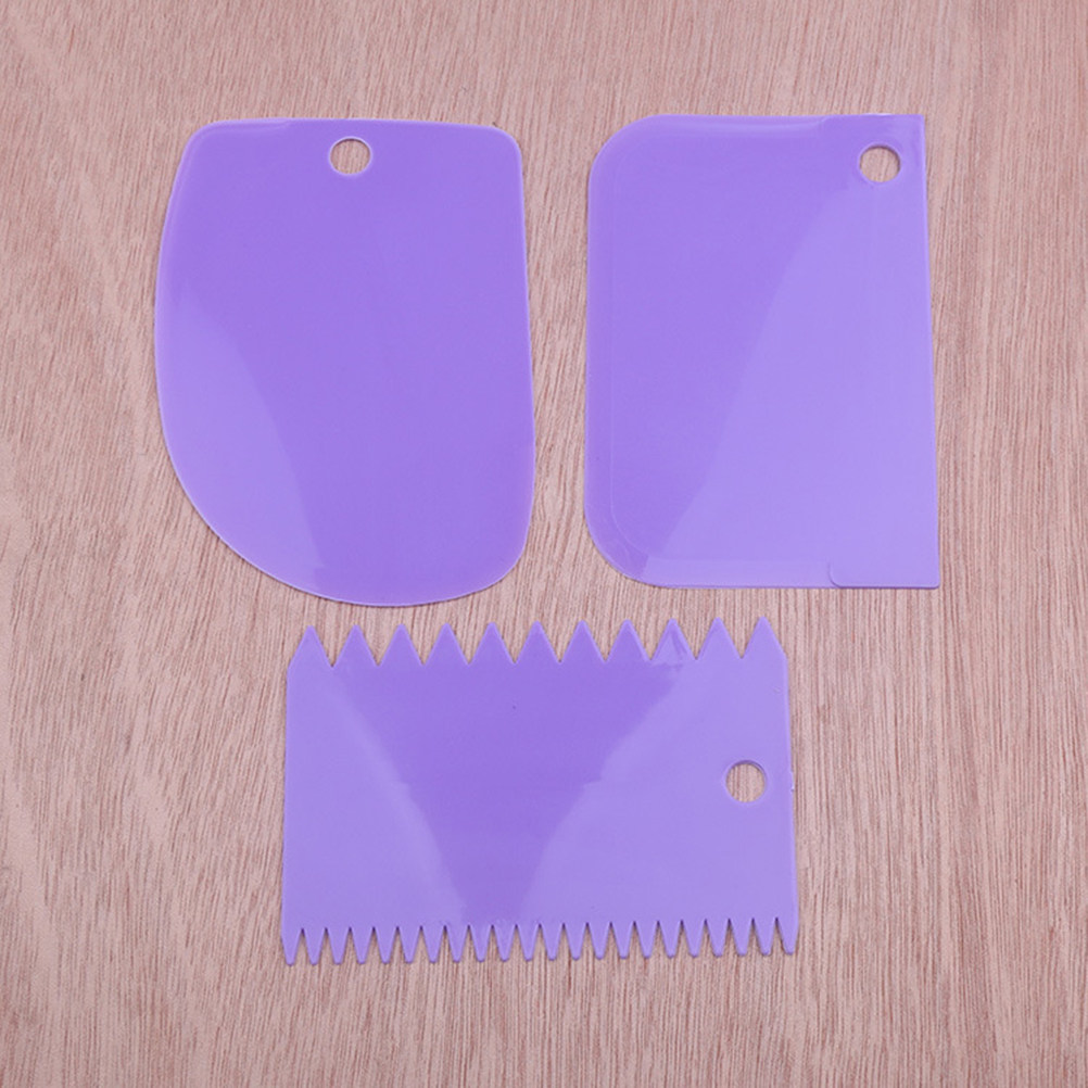 3Pcs Dough Scrapers Plastic Du - Dough Scraper Curved recension och pris