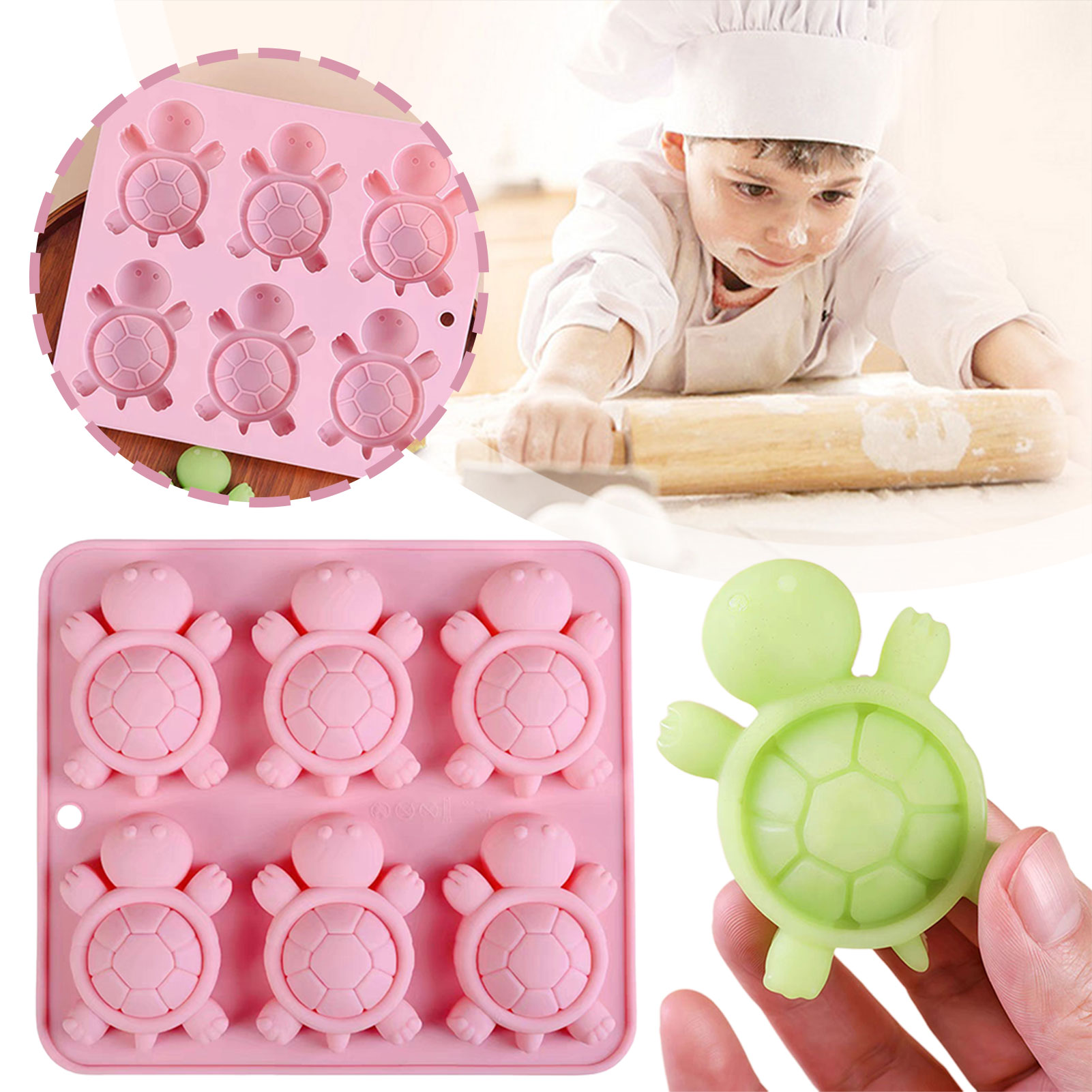 Turtles Ice Tray 3D Tortoises  - Kitchen Baking Trays recension och pris