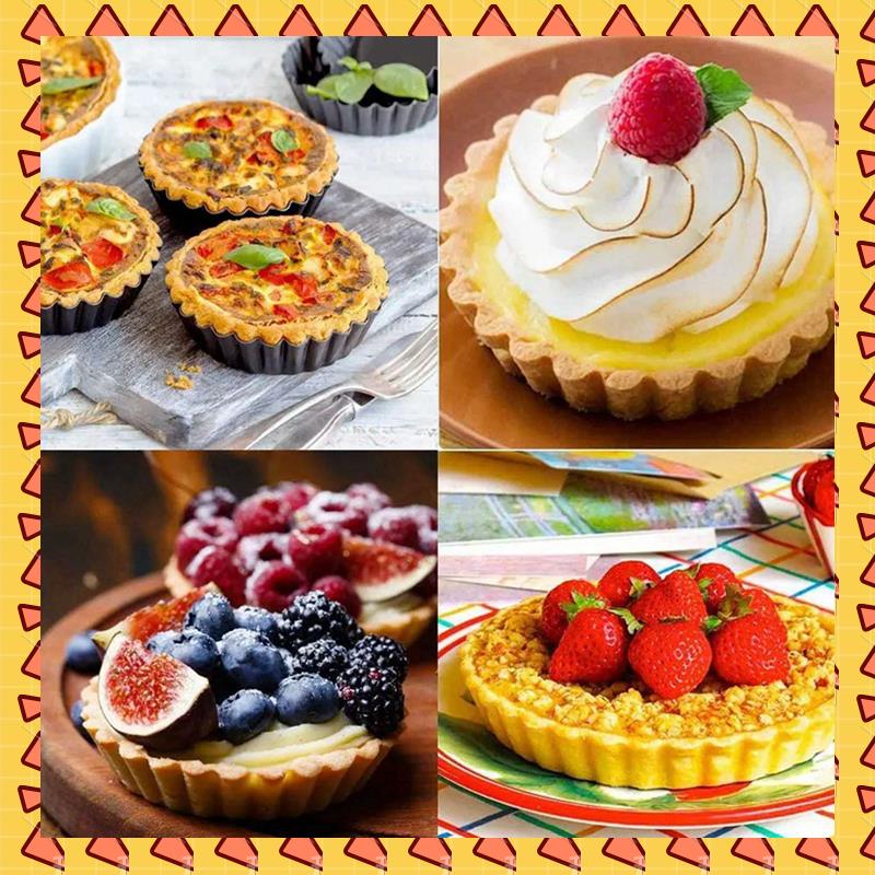 A008 18Pcs 4In/10Cm Mini Pie M - Tart Pan Loose recension och pris