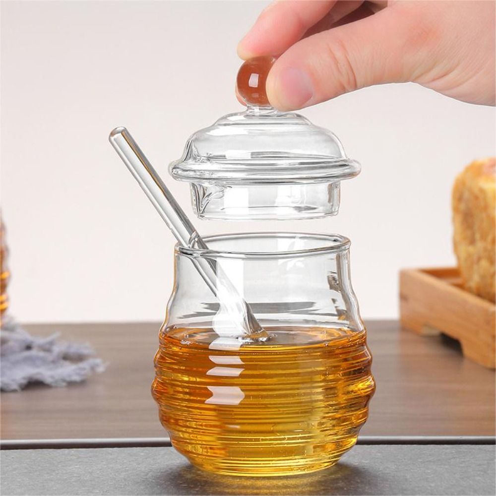 Transparent Honey Pot with Dip - Kitchen Baking Pan Set recension och pris