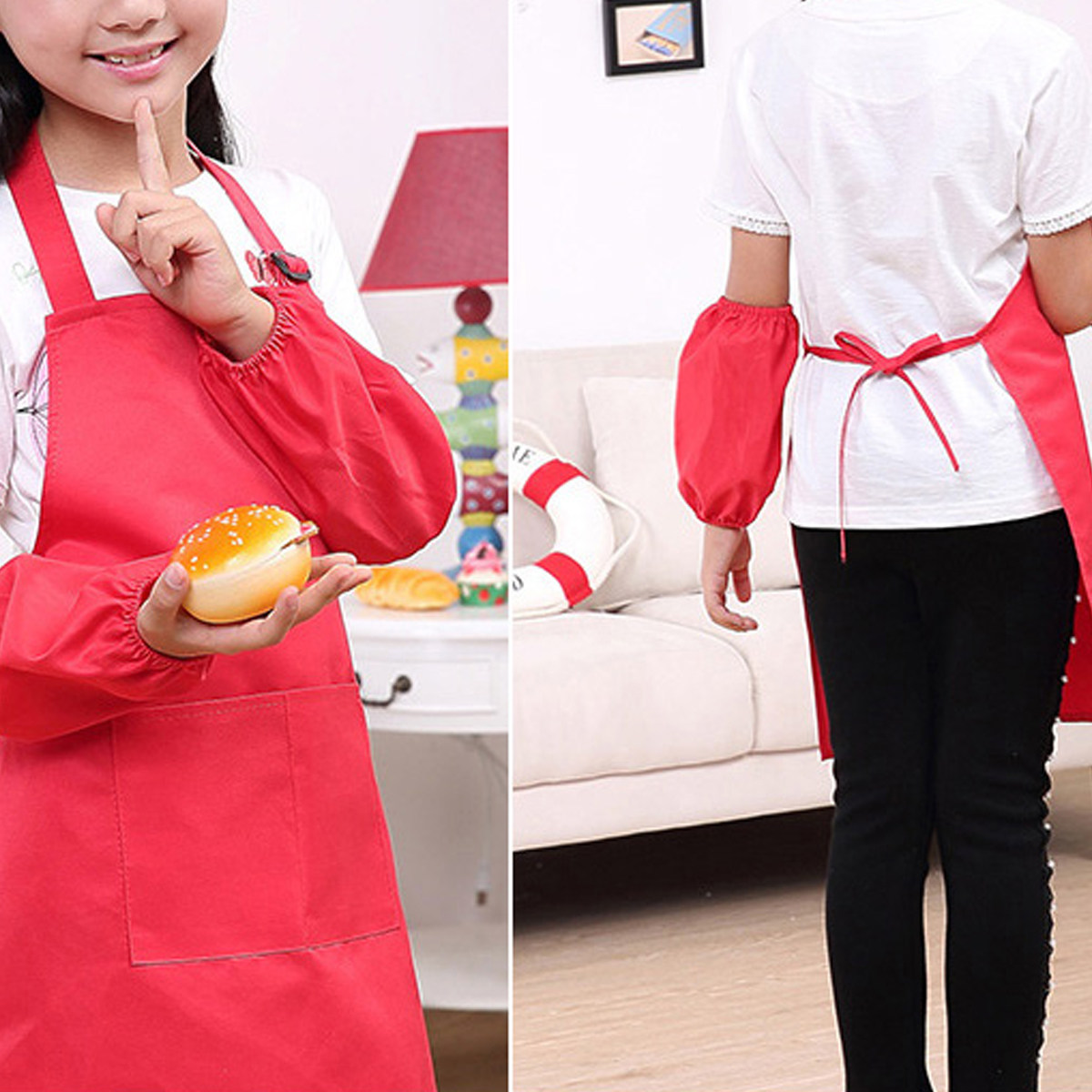 Xl Red Children Artist Apron S - Cooking Chef Xl recension och pris