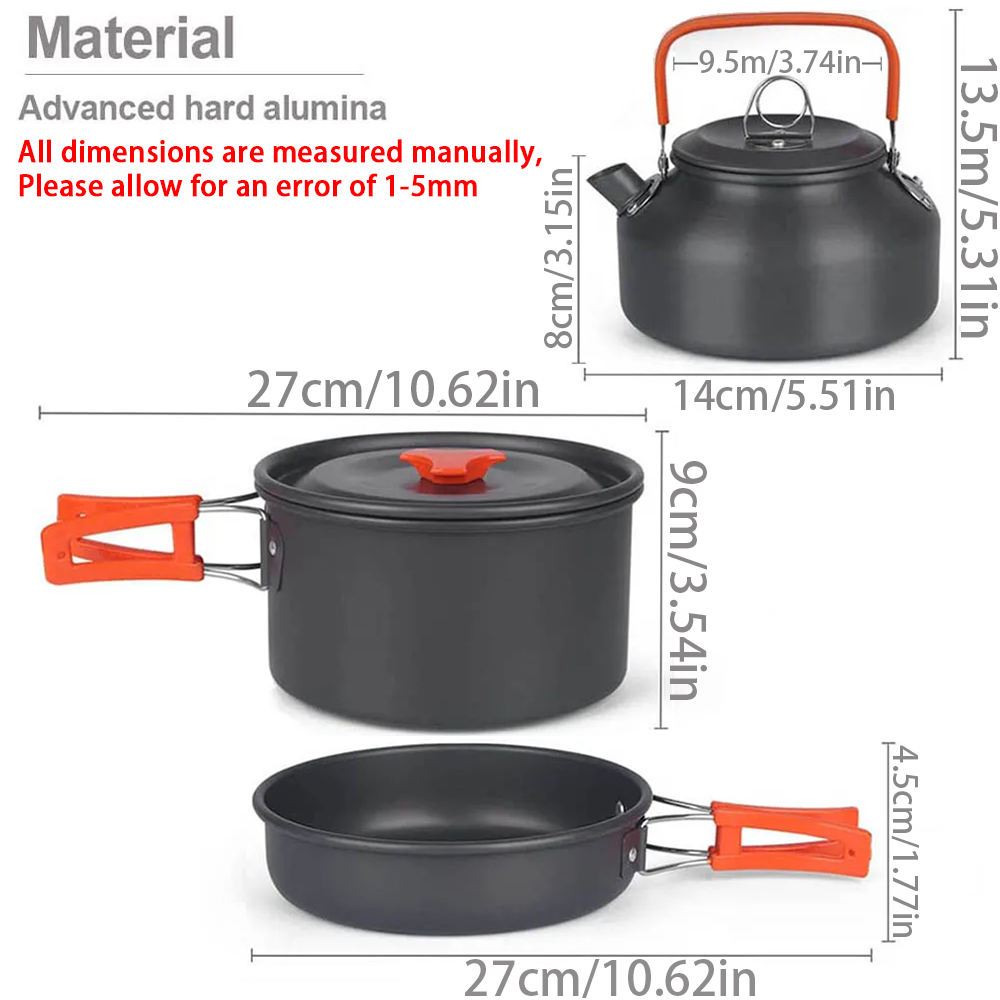 1pcs/1set Camping Cookware Kit - Kitchen Baking Pan Set recension och pris