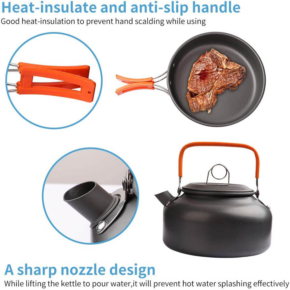 1pcs/1set Camping Cookware Kit - Kitchen Baking Pan Set recension och pris