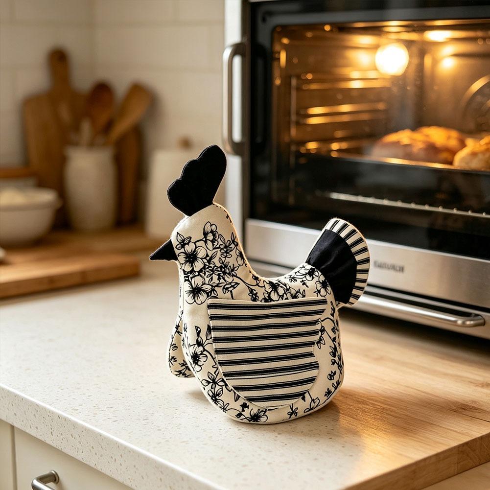 Handmade Hen Shaped Oven Mitt  - Kitchen Baking Pan Set recension och pris