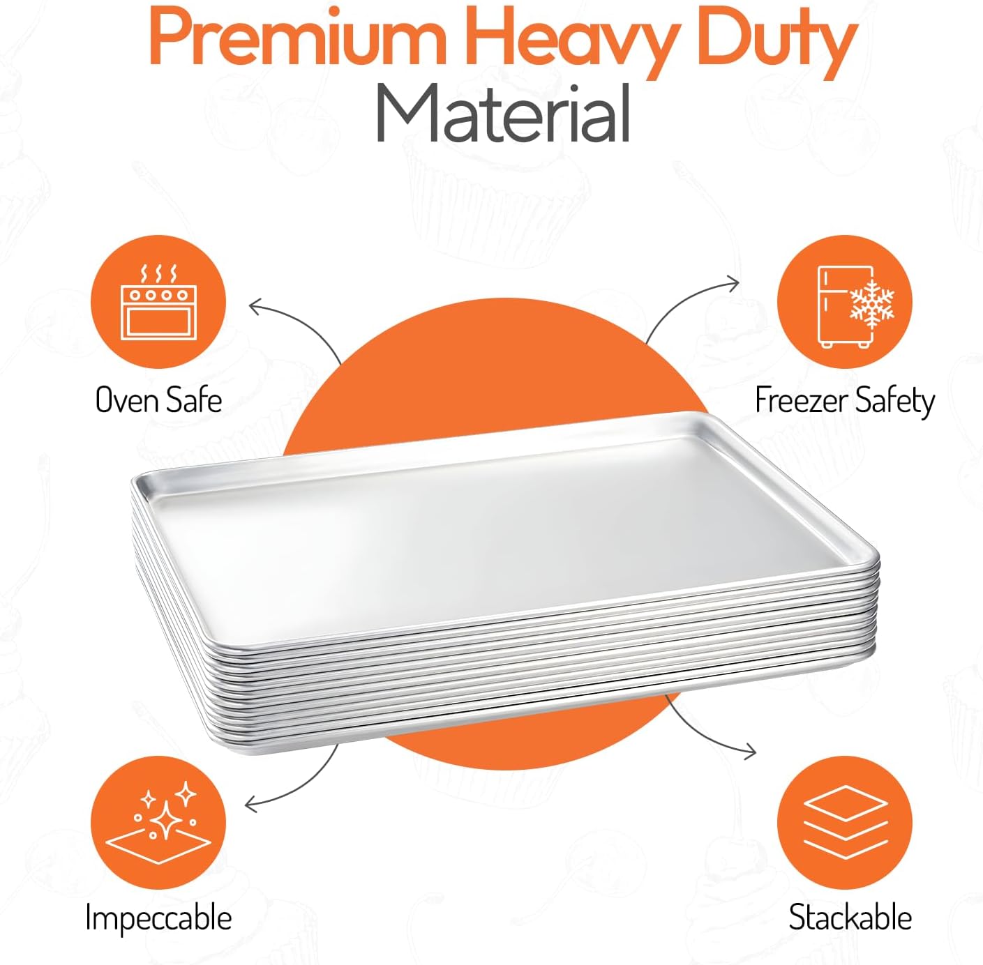 Full Size Commercial Aluminum  - Kitchen Baking Trays recension och pris