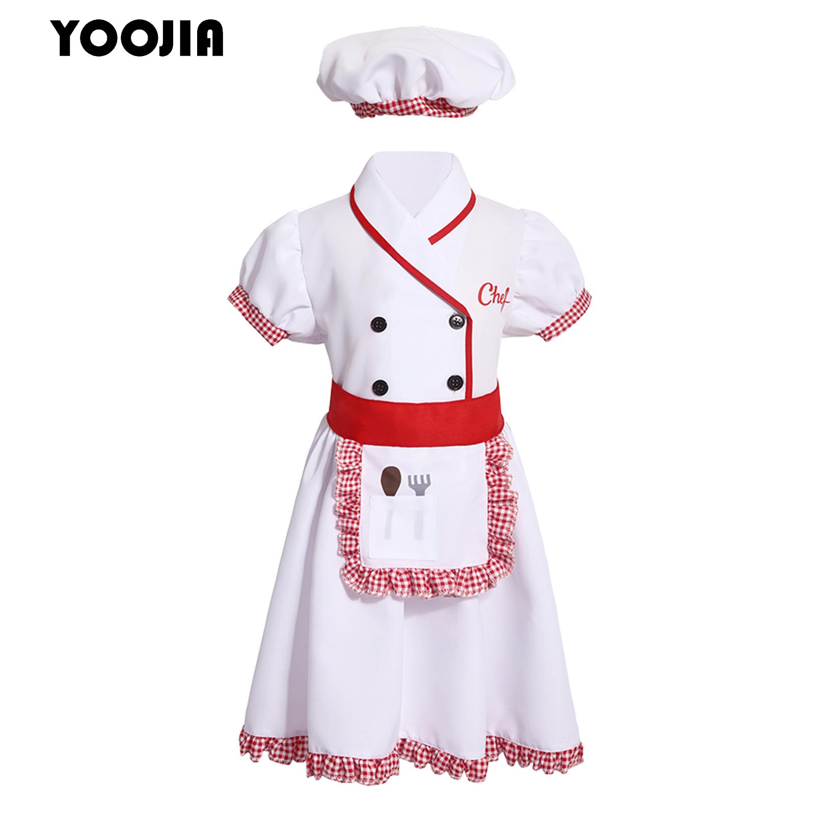 Boys Girl Chef Uniforms Apron  - Cooking Chef Xl recension och pris