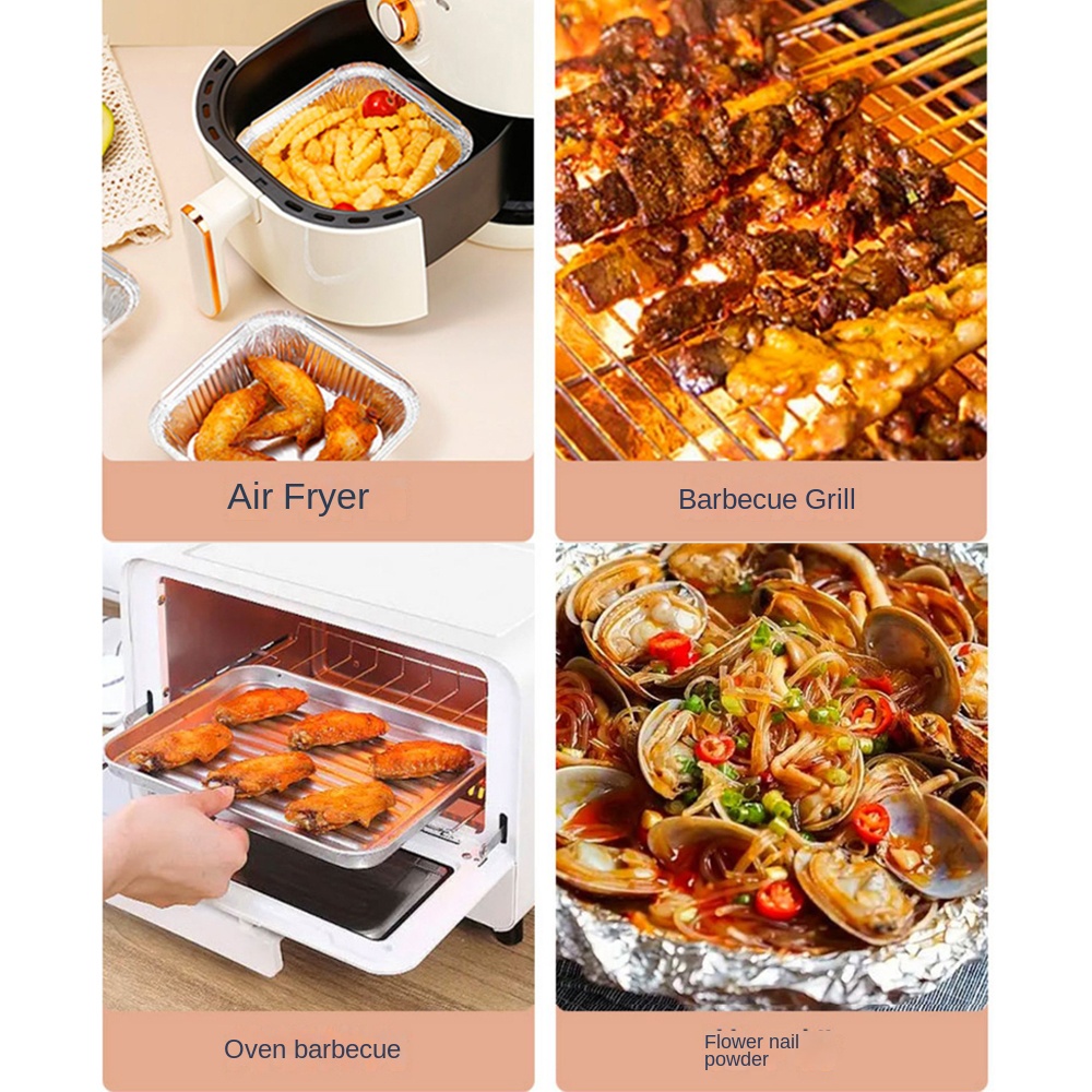 20CM Air Fryer Aluminum Foil P - Kitchen Baking Trays recension och pris
