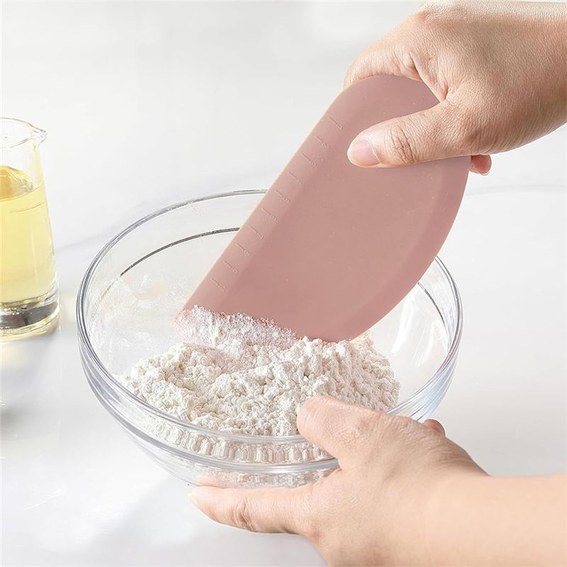 ABAH-Silicone Bowl Scraper Fle - Dough Scraper Curved recension och pris