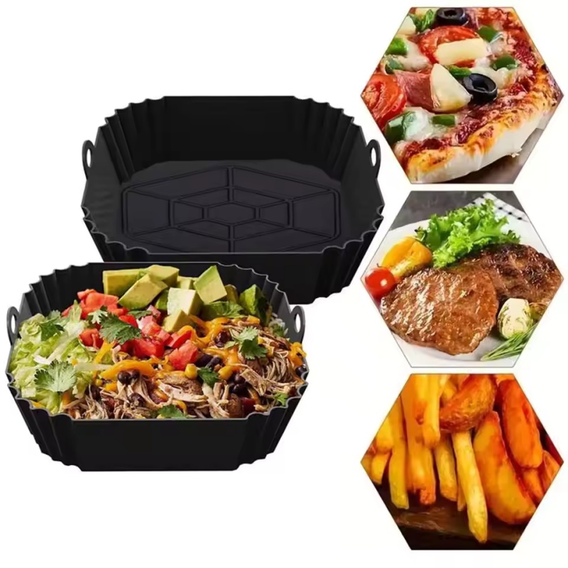 1pc Silicone Air Fryer Pot Tra - Kitchen Baking Trays recension och pris