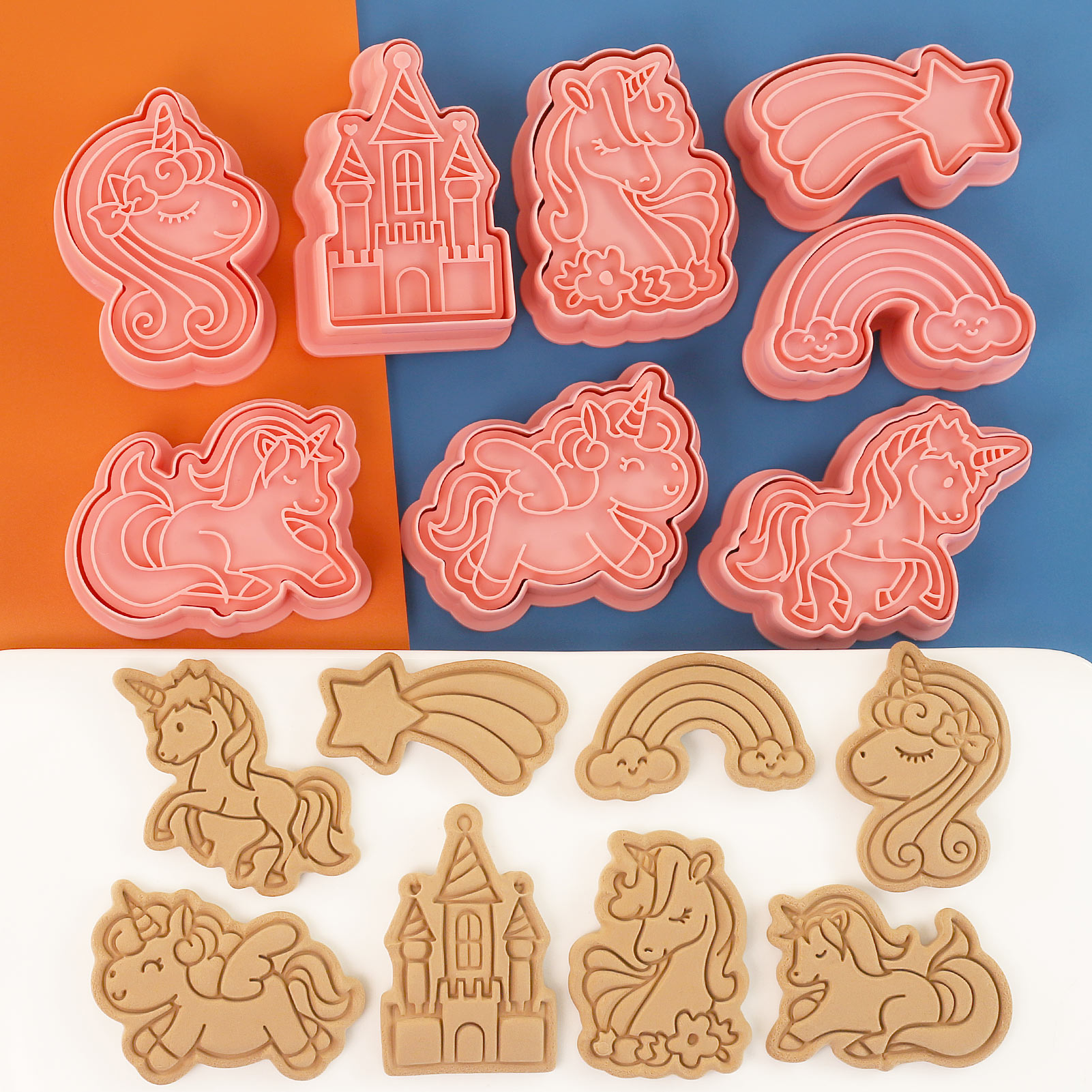 8 Pcs Unicorn Cookie Cutters U - Kitchen Baking Cookies recension och pris