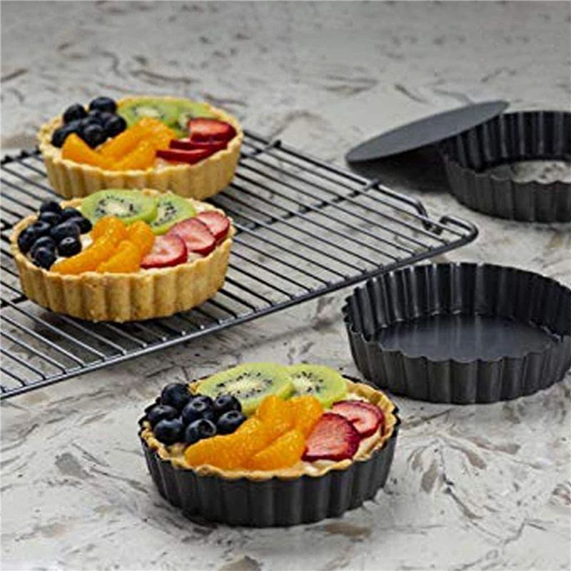 BAAJ-18Pcs 4In/10Cm Mini Pie M - Tart Pan Loose recension och pris