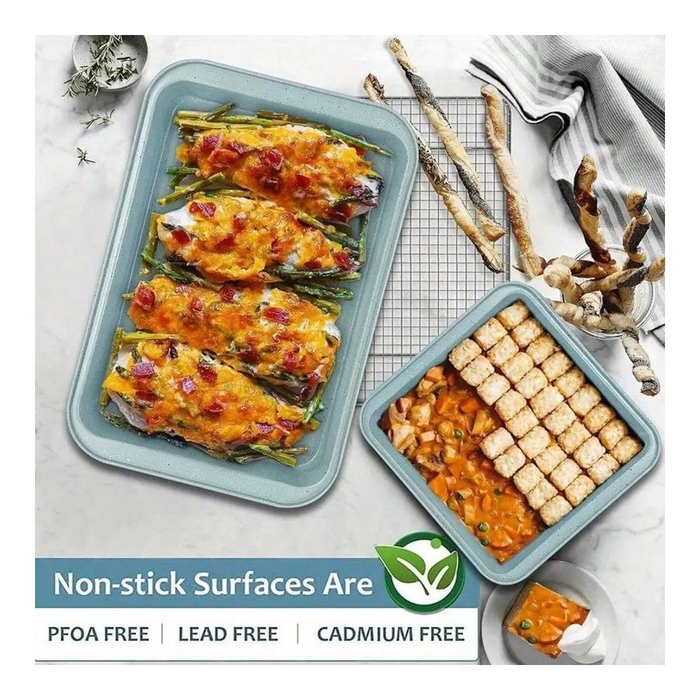 10 Piece Bakeware Set, NonStic - Kitchen Baking Pan Set recension och pris