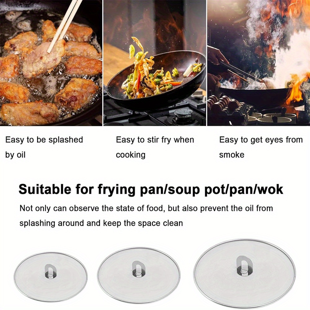 3pcs/pack Splatter Screen for  - Kitchen Baking Pan Set recension och pris