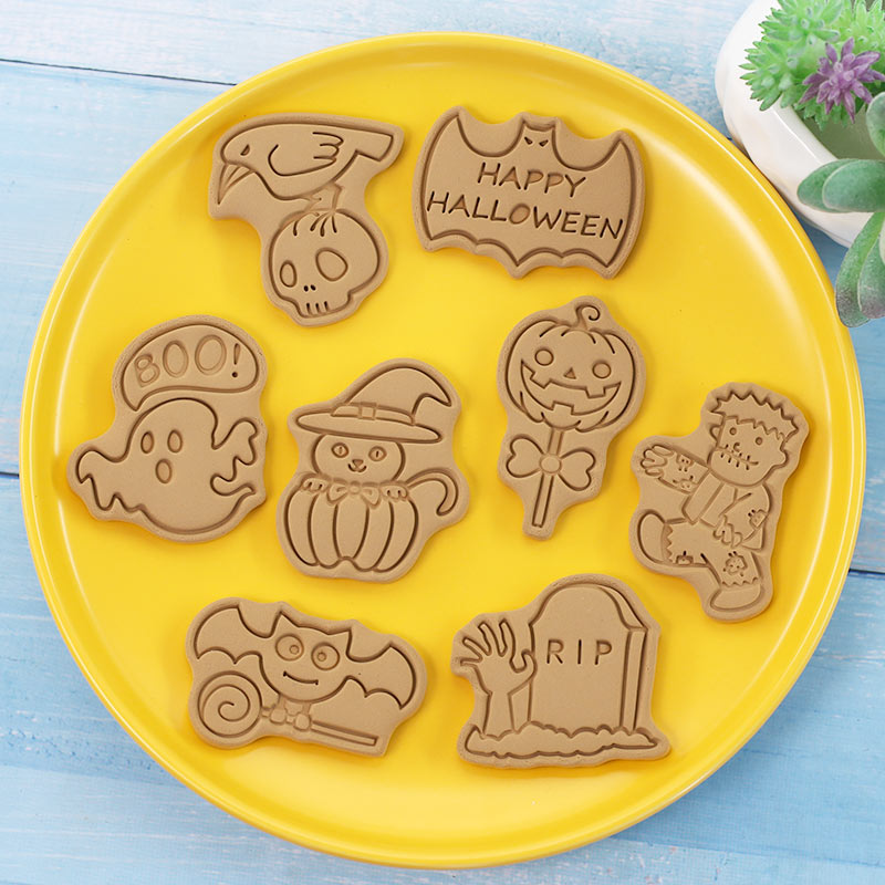 Halloween Cookie Stamp Cutters - Kitchen Baking Cookies recension och pris