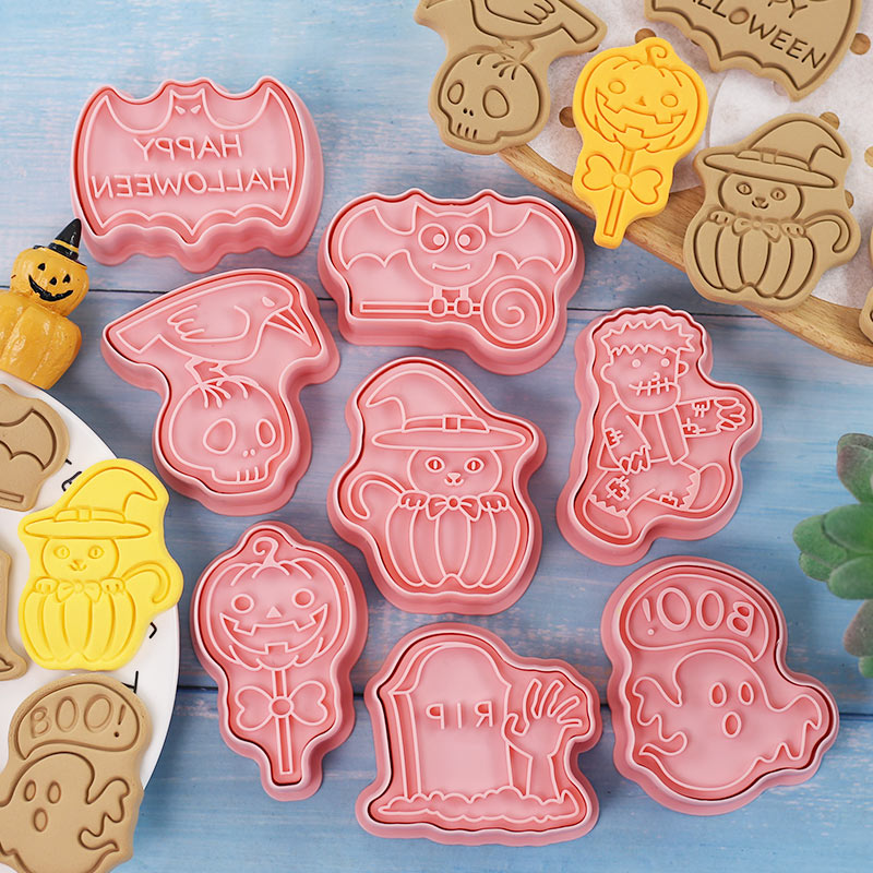 Halloween Cookie Stamp Cutters - Kitchen Baking Cookies recension och pris