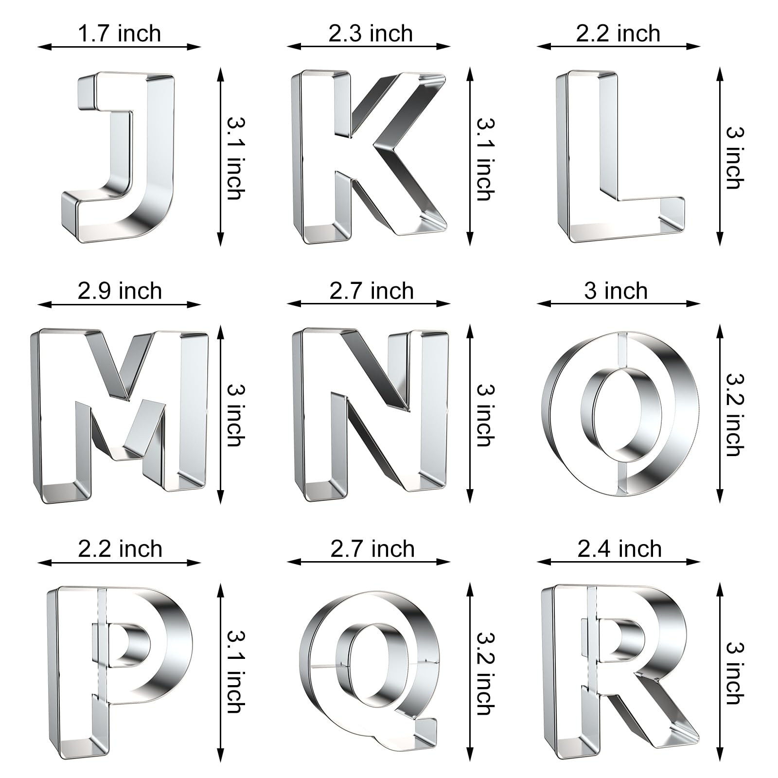 Letter Cookie Cutters Shapes - - Kitchen Baking Cookies recension och pris