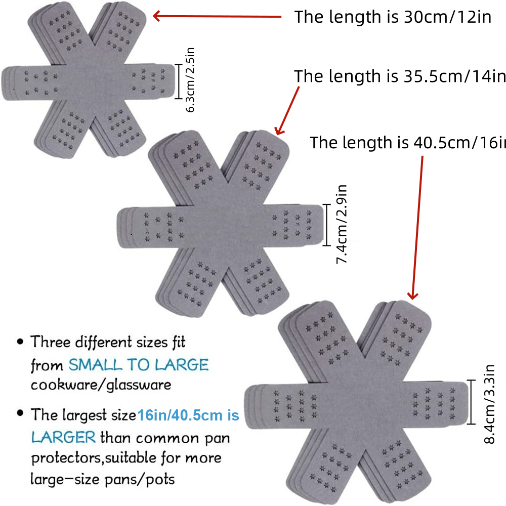 12pcs Pan Pot Protectors Set L - Kitchen Baking Pan Set recension och pris