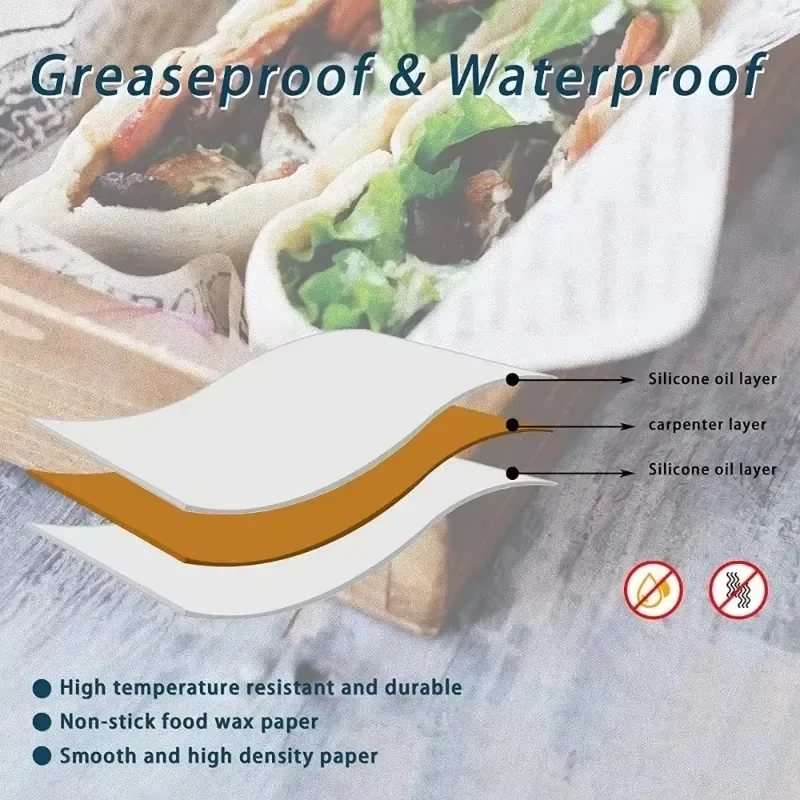 100/300Pcs Oil-Proof Papers fo - Kitchen Baking Tray Set recension och pris