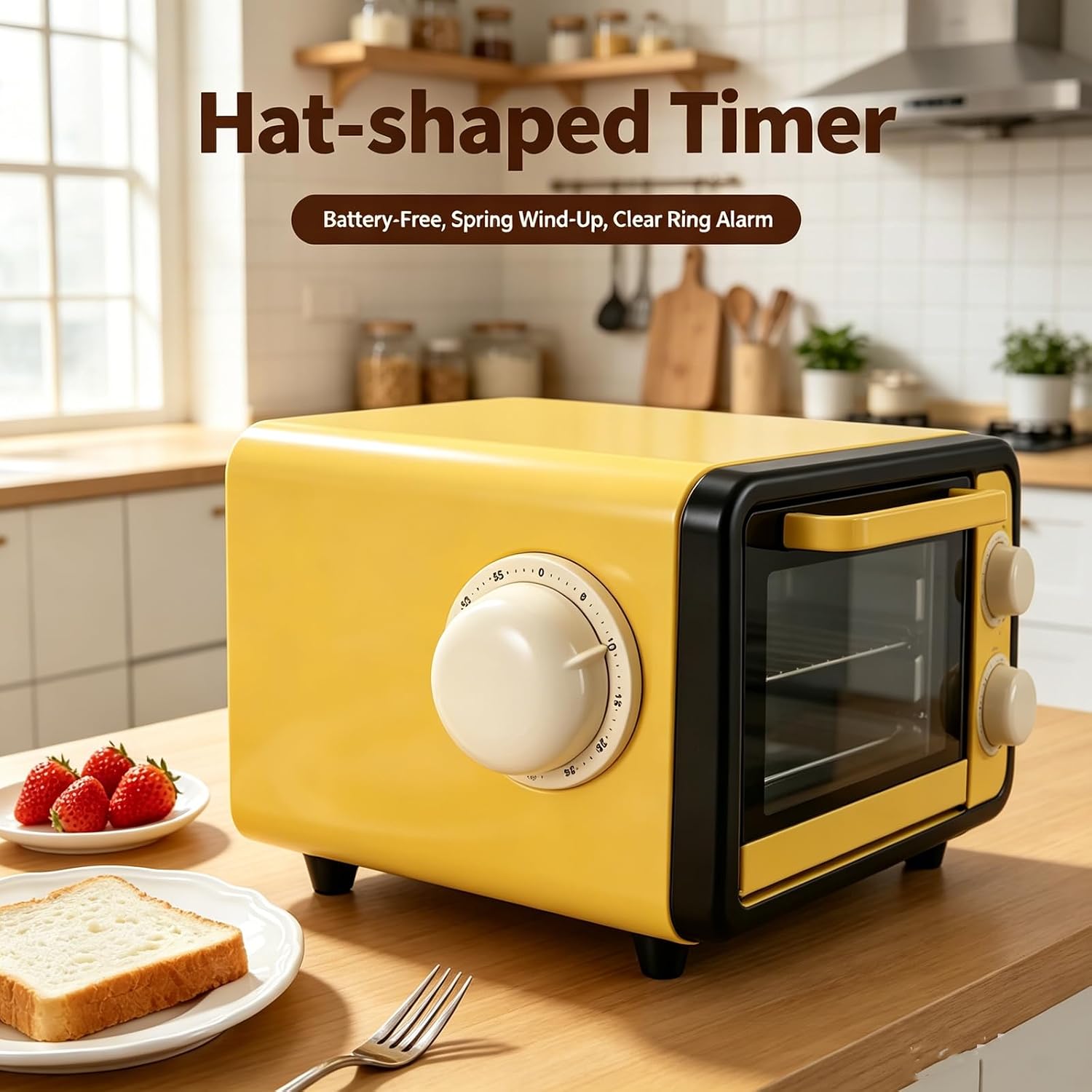 Mechanical Kitchen Timer with  - Baking Kitchen Hourly recension och pris