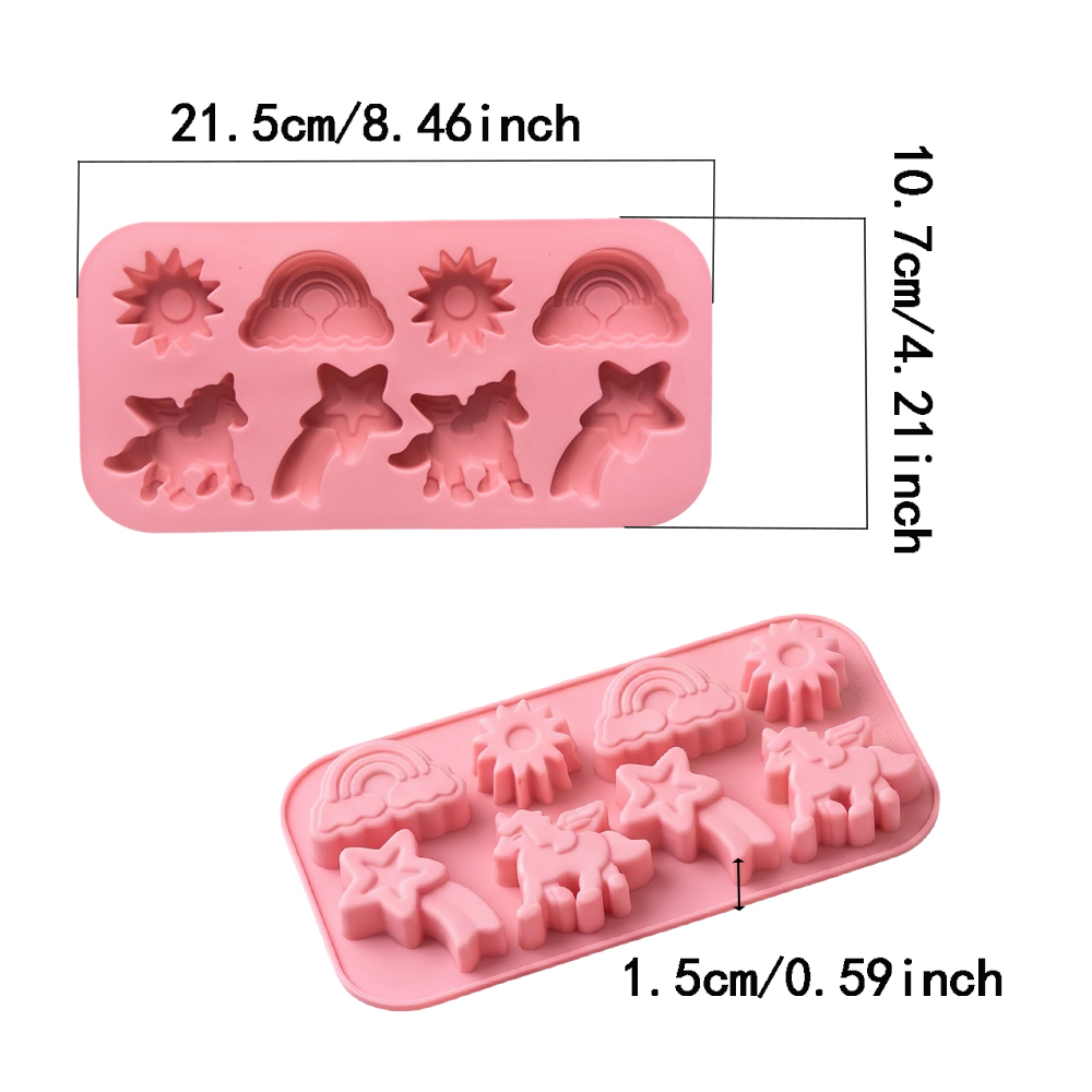 1PC 8-Cavity Silicone Candy Mo - Kitchen Baking Cookies recension och pris