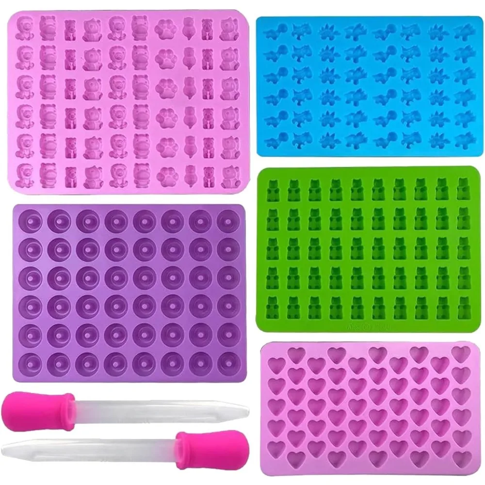 5Pcs Candy Silicone Moulds wit - Kitchen Baking Tray Set recension och pris
