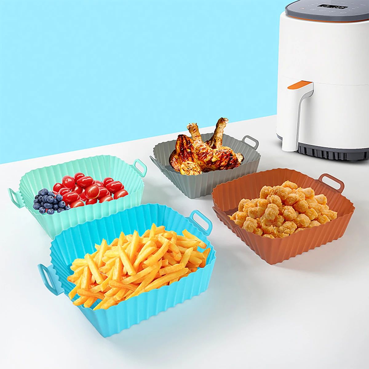 Silicone Fryer Mold Air Fryer  - Kitchen Baking Trays recension och pris