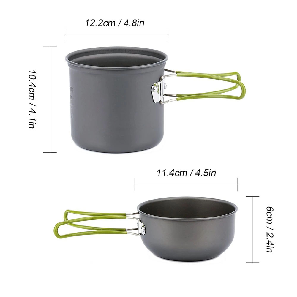Camping Cookware Kit with Stov - Kitchen Baking Pan Set recension och pris