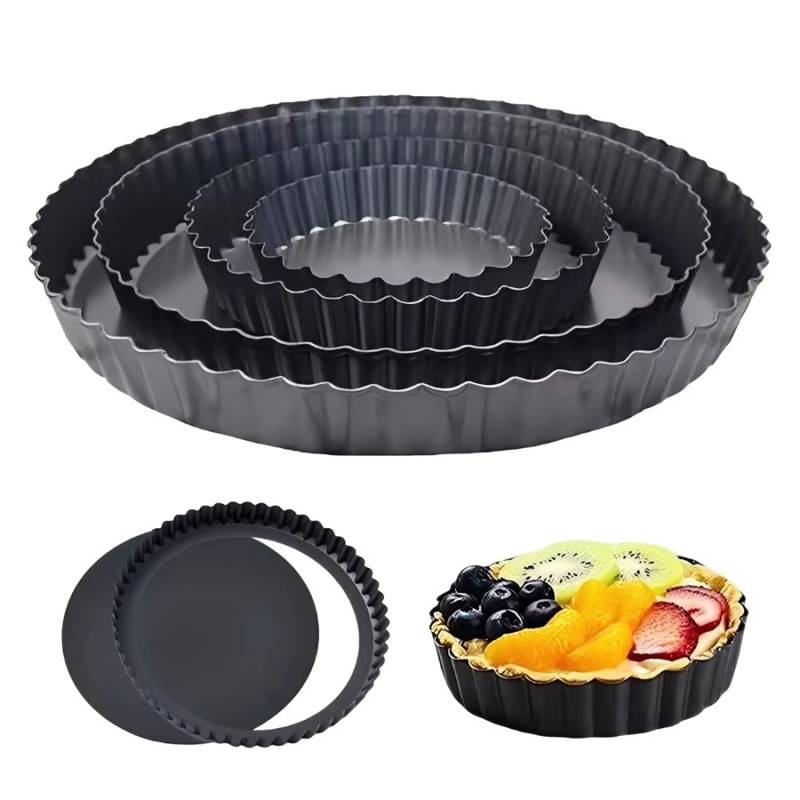 1pc Removable Bottom Fluted Ta - Kitchen Baking Trays recension och pris