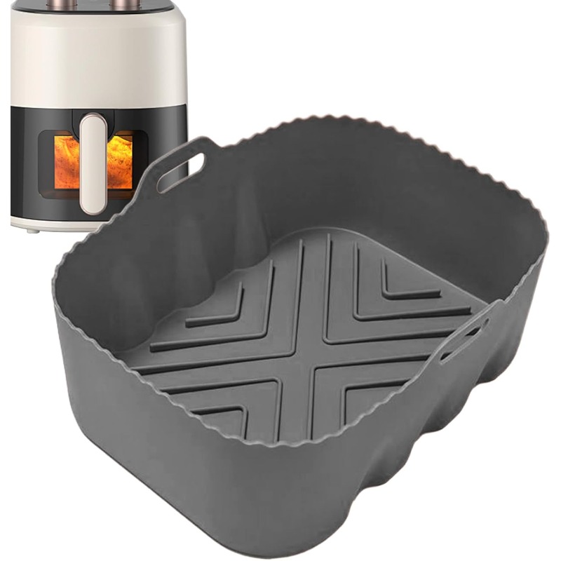 Reusable Silicone Air Fryer Li - Kitchen Baking Trays recension och pris
